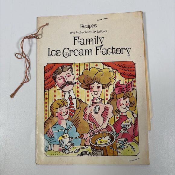 udico’s family ice cream factory Recipes Instructions Handwritten Vintage Udico - Picture 2 of 5